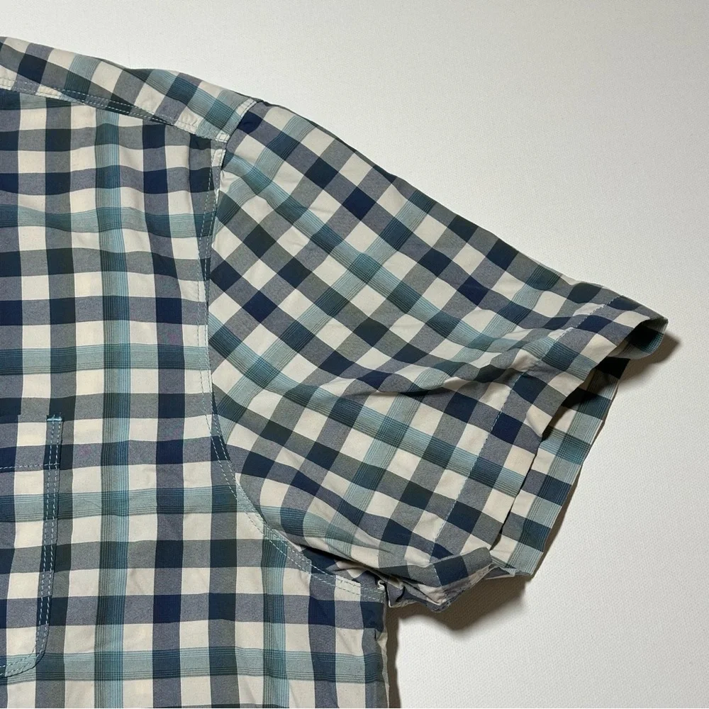 The North Face Short Sleeve Active Button Down Plaid Shirt - Mens XXL